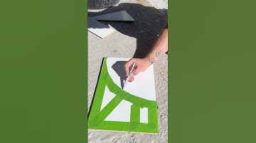 How To Cut Tiles Around a Curved Object #howto #tiling #diy #shorts