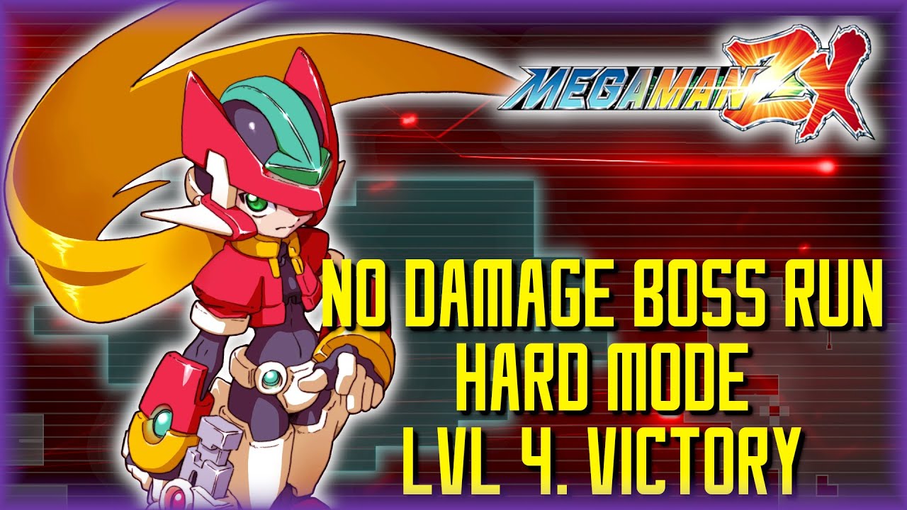 Model ZX No Damage Boss Run (Hard Mode/Lvl. 4 Victory) - Mega Man ZX