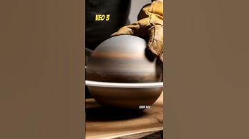 @sand_box ASMR Cutting Planets Saturn VEO3 Ai video generator #veo3 #aivideo