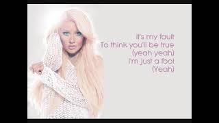 JUST A FOOL (Video Lyrics) - Christina Aguilera