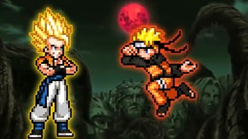 Gogeta TP OP(All Form)(New) VS Naruto OP(All Form) in Jump Force Mugen