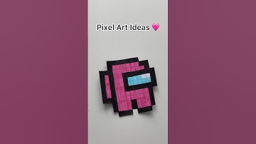 Among Us pixel art ideas 🩷 #shorts #pixel #pixelart #drawing