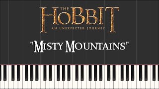 The Hobbit - Misty Mountains (Synthesia Piano)