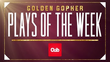 Golden Gopher Plays of the Week: Presented by Cub (Oct 28-Nov 3)