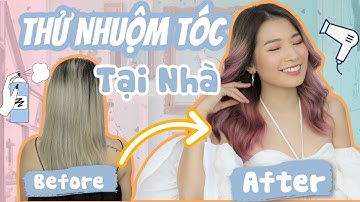 Tự Nhuộm Tóc Tại Nhà CHUẨN SALON ♡ Nốt TREND Màu TÍM ♡