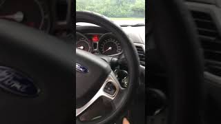 Ford fiesta won’t start “not on parking warning lite