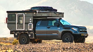 We talk with bound for nowhere about their awesome toyota tundra rig a
four wheel campers hawk flatbed! how to build camper e-book:
http://bit.ly/2j0t...