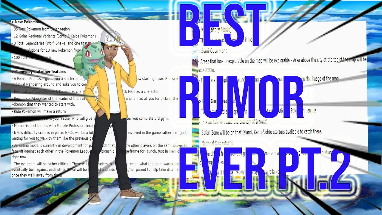The Best Pokemon Rumors Ever?! Part 2