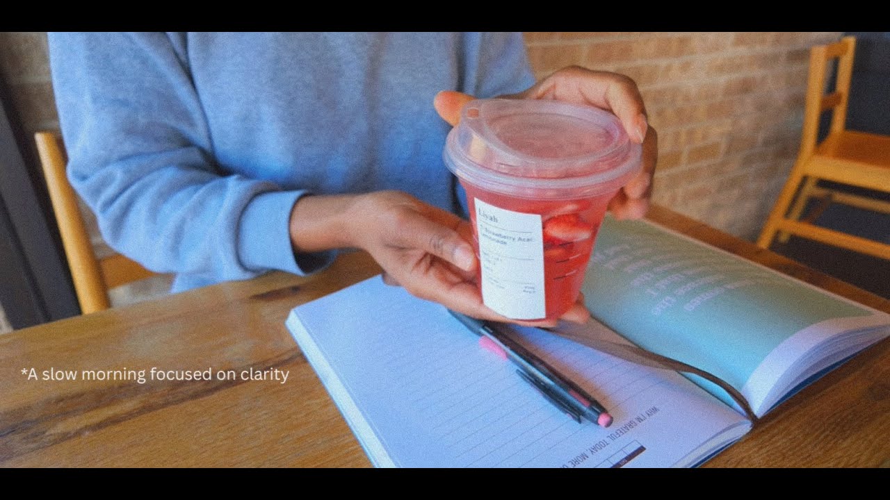 a slow morning focused on clarity