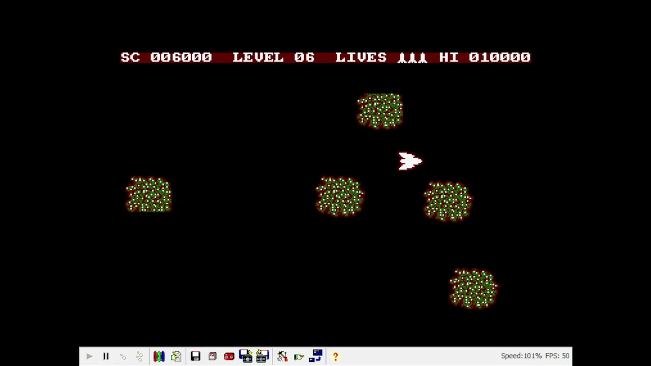 Amstrad, Emulated, Amstroids, 13040 points