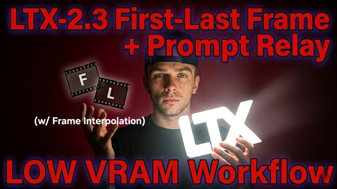 LTX-2.3 First-Last Frame+Prompt Relay | LOW VRAM Workflow - YouTube