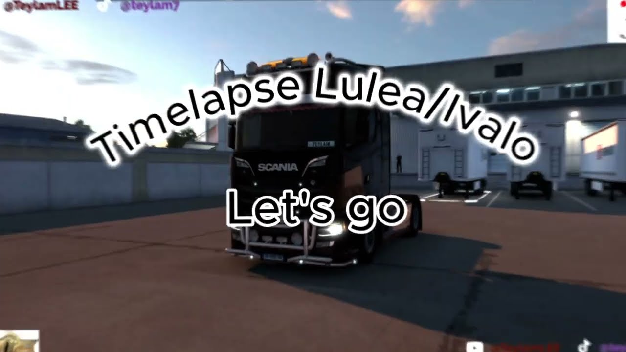 Euro truck simulator 2. Timelapse Lulea/Ivao.