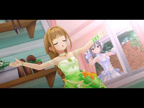 O Ku Ri Mo No Sunday!｛4周年アニバ限定SSR［軌跡のギフト］日野茜, ［祝宴の白姫］神崎蘭子｝［デレステ MV フルHD+］