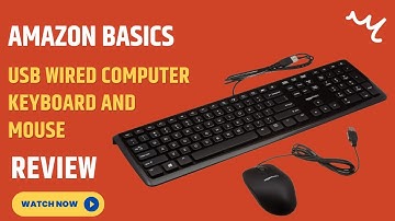 Amazon Basics USB Wired Computer Keyboard (QWERTY) and Mouse Review