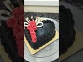 chocolate Hart Roses cake