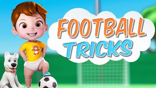 Baby doing Funny Football Tricks | Brad and Luca | Brad The Brat | Baby Funny Stories #football