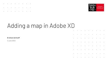 Adobe XD: Adding a map