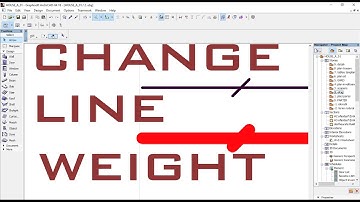 Change line weight / thickness in ArchiCAD