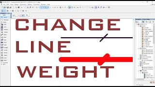 Change line weight / thickness in ArchiCAD