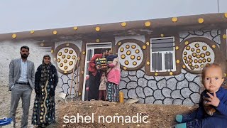 The first day of the Sahel family's relocation to the new house.