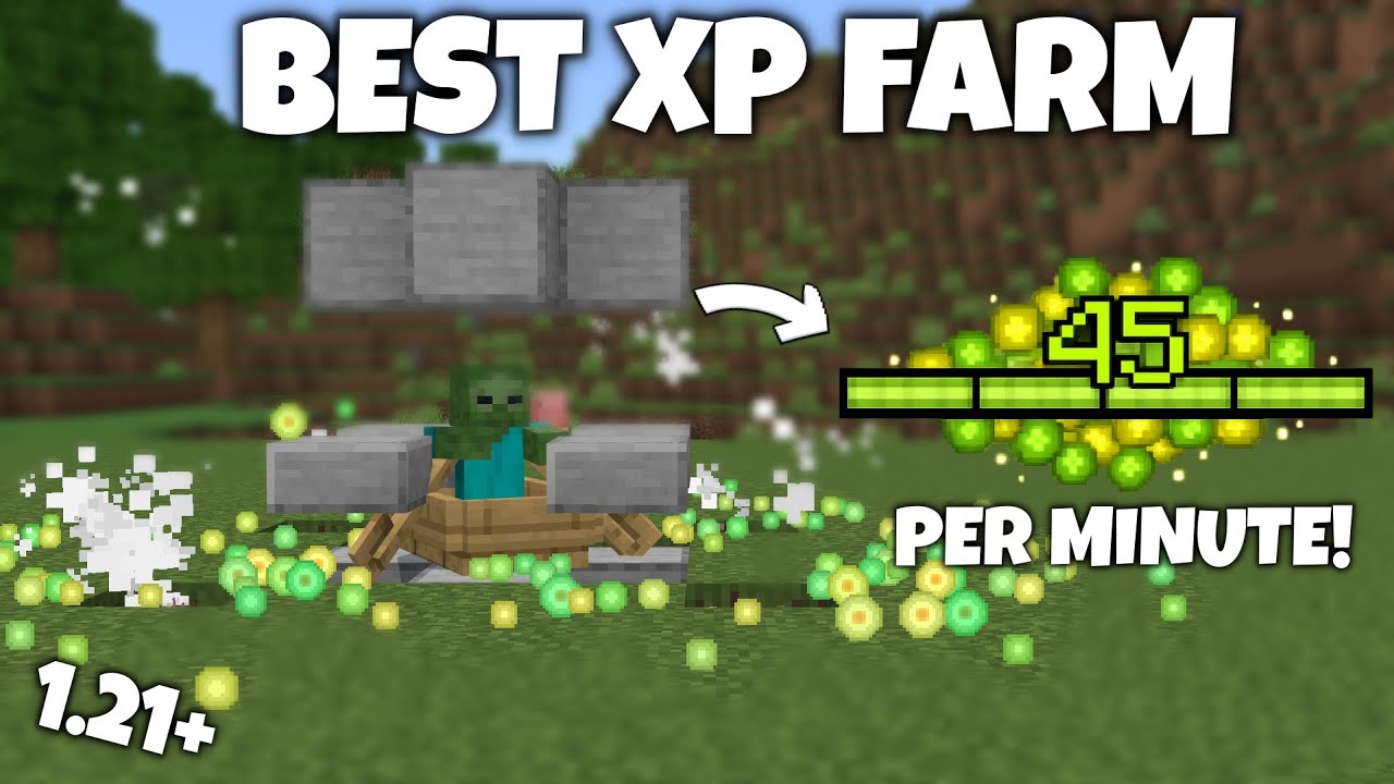 75 Levels in 30s! BEST XP Farm in Minecraft Bedrock 1.21+ - YouTube