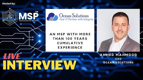 LIVE INTERVIEW: an MSP with more than 100 years cumulative experience!