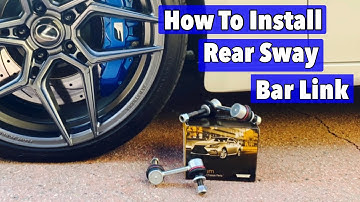 How To Install Rear Sway Bar Link on 2015 Lexus IS250 | IS350 2014-2020