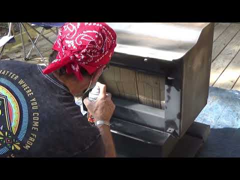 SIMPLE RESTORATION OF A RUSTY WOOD STOVE - YouTube