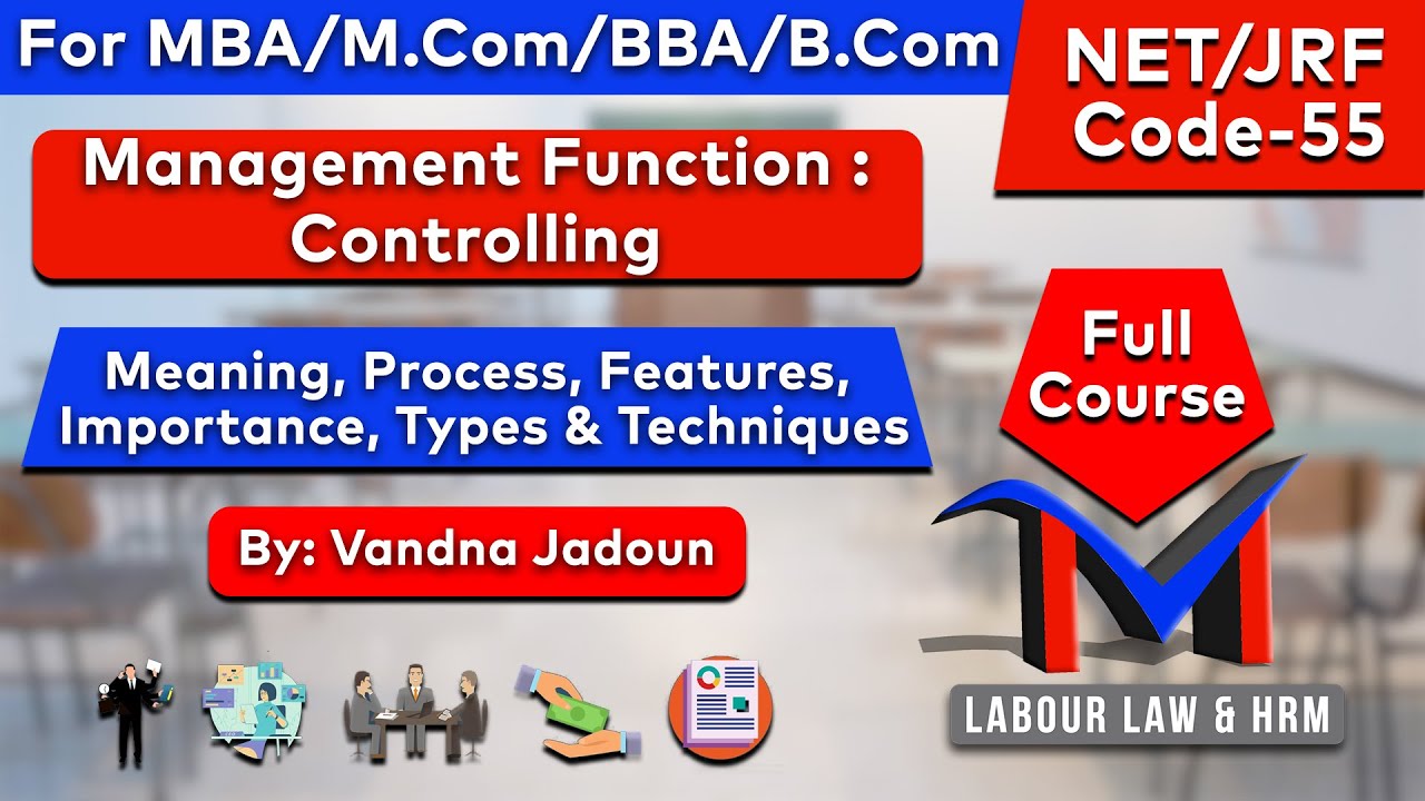 Controlling Function of Management Process Types & Techniques HRM ...