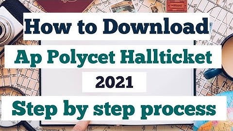 How to download ap Polycet hallticket 2021 | step by step process to print ap Polycet hallticket |