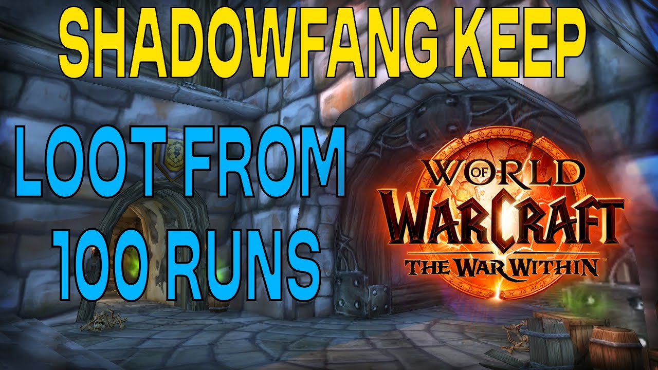 Loot from 100 runs of Shadowfang Keep (Transmog Farm) YouTube