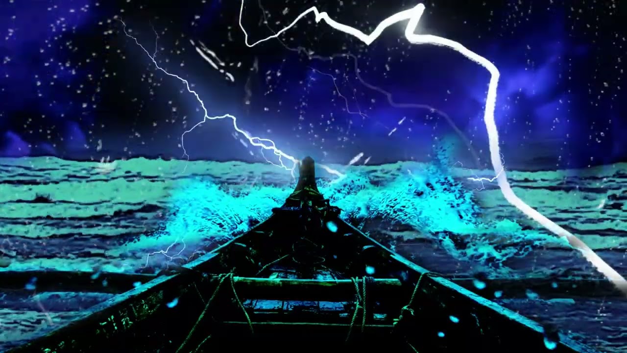 (LIVE) Stormy Ocean Waves & Thunder for Deep Sleep and Relaxation