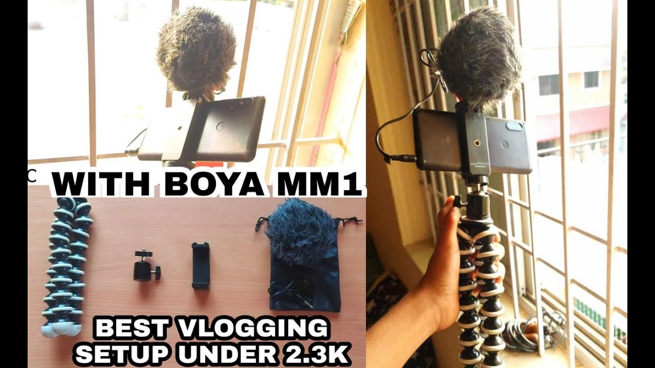 BEST VLOGGING SETUP FOR PHONE UNDER 2.3K RUPEE WITH BOYA MM1 MIC - YouTube
