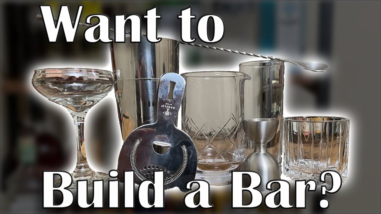 What do you need to make a HOME BAR?  Check out this list!
