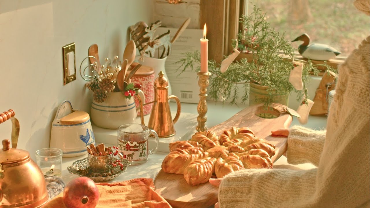 Не могу дождаться Рождества🎄 Звездные булочки с корицей и клюквенный бундт-кейк