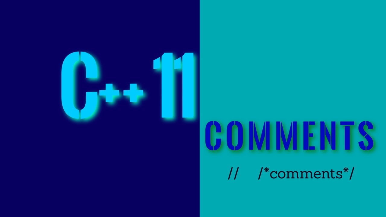 How To Write C++ Comments | Programming Tutorials For Beginners - YouTube