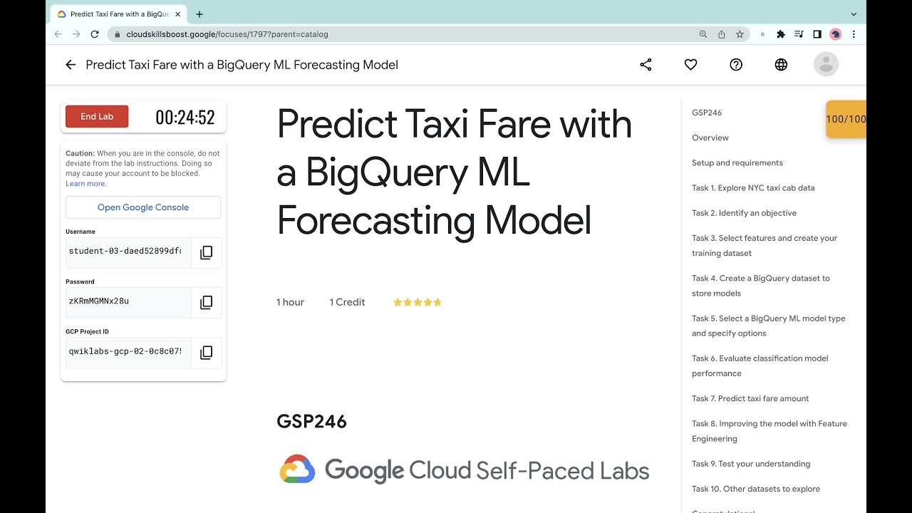 Predict Taxi Fare With A BigQuery ML Forecasting Model qwiklabs predict-taxi-fare-with-a-bigquery-ml-forecasting-model-qwiklabs