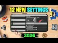 12 Minecraft New Settings 😱 | 2026 New Update | Minecraft Bedrock Edition Best Settings | FPS Boost🔥