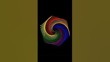 Beautiful Colorful Pattern Using Python Turtle & Colorsys | Python Creative Coding #shorts #python