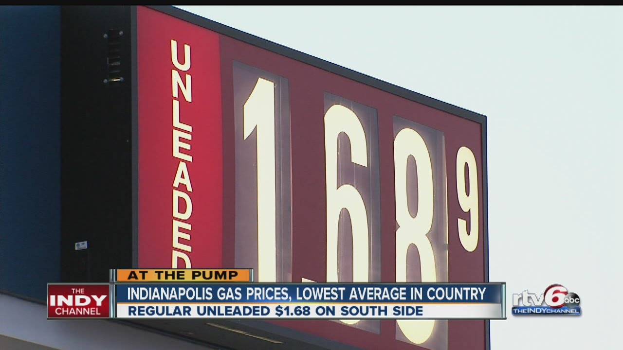 Indianapolis gas prices average lowest in country YouTube
