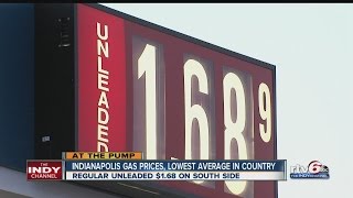 Indianapolis gas prices average lowest in country