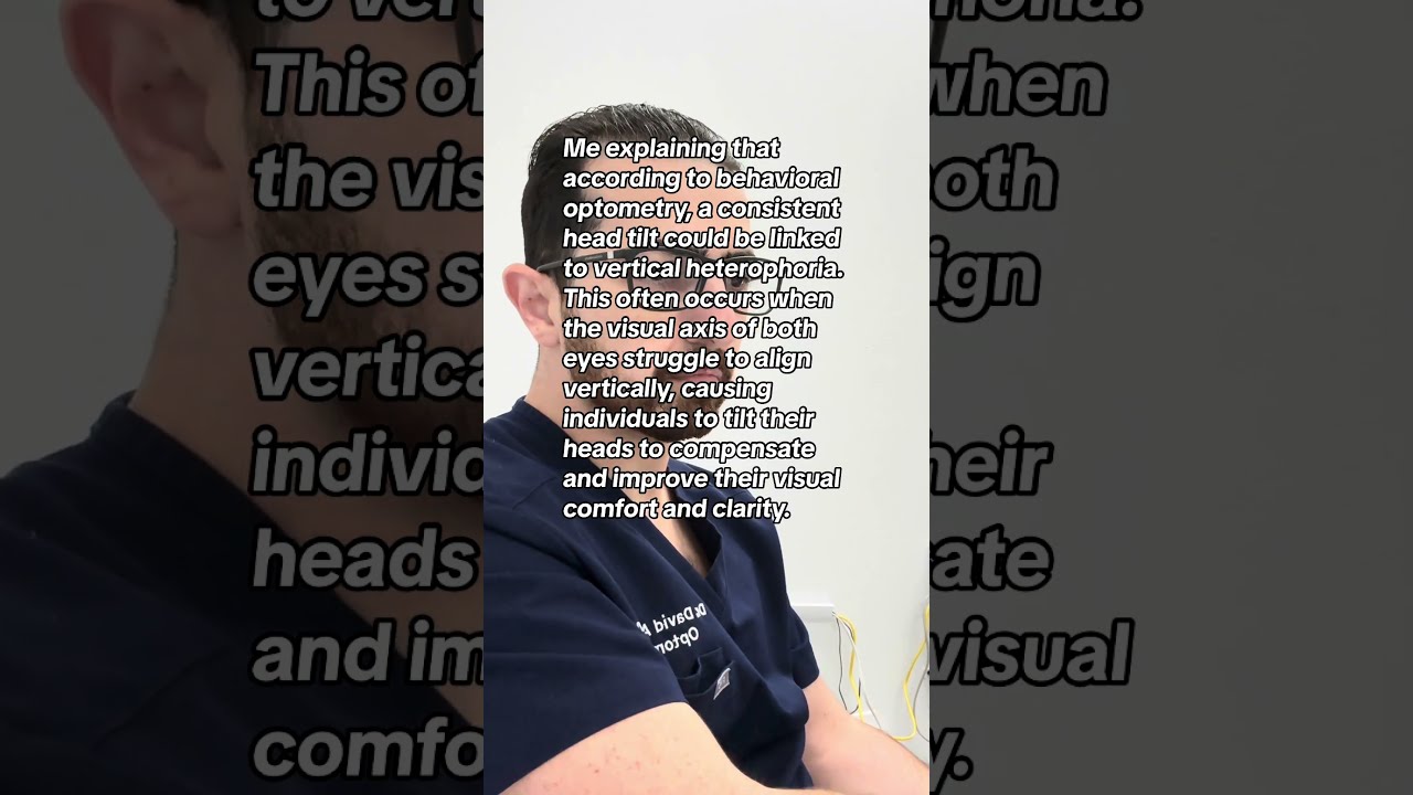  Me Explaining That According To Behavioral Optometry A Consistent Head Tilt Could Be Linked