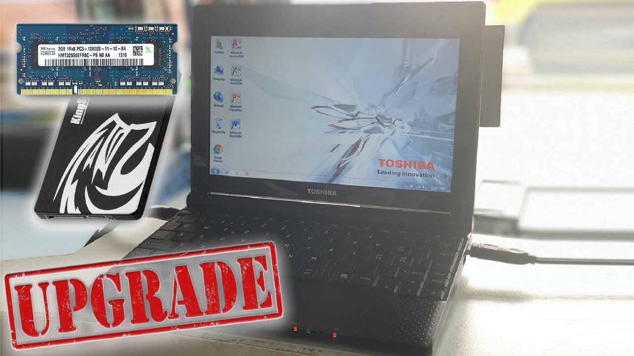 upgrade notebook New Update Toshiba Mini Notebook NB500 - NB505 SSD and RAM Upgrade 2020