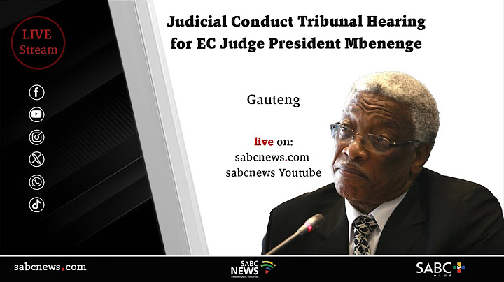 [GRAPHIC CONTENT] Judicial Conduct Tribunal Hearing for Judge President Mbenenge | 20 January 2025