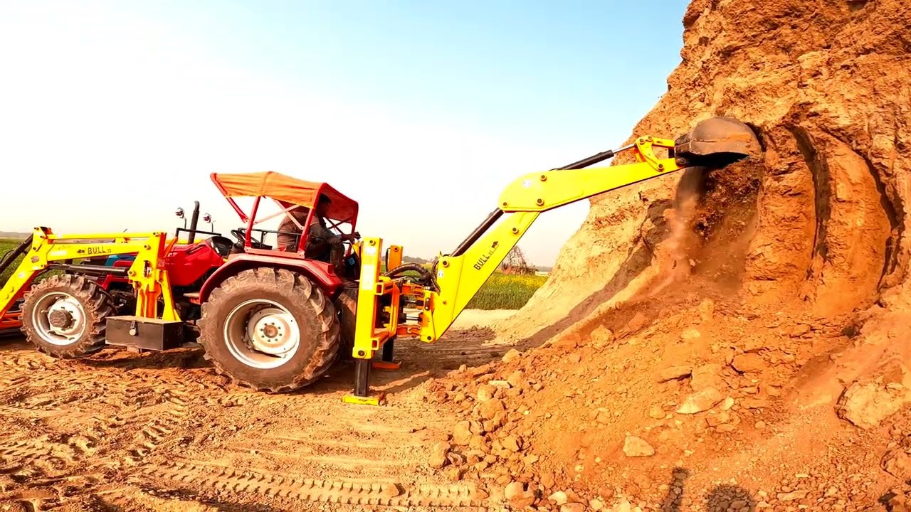 Bull Attechments || Mahindra Novo 605 || Backhoe Loader || JCB || Excavator || BULL || Tractor Jcb