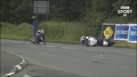 Micheal Dunlop’s southern 100 Isle of Man crash
