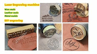 Laser Engraving Brass Metal Stamps for Wax Seals Laser Engraving Wax seals Leather seals Metal stamp