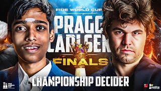 CHAMPIONSHIP DECIDER: PRAGGNANANDHAA vs MAGNUS CARLSEN | Grand Finale | FIDE World Cup 2023 CHAMPIONSHIP DECIDER: PRAGGNANANDHAA vs MAGNUS CARLSEN | Grand Finale | FIDE World Cup 2023