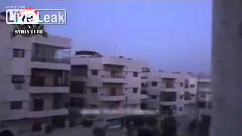 ZSU 23 4 firing at building