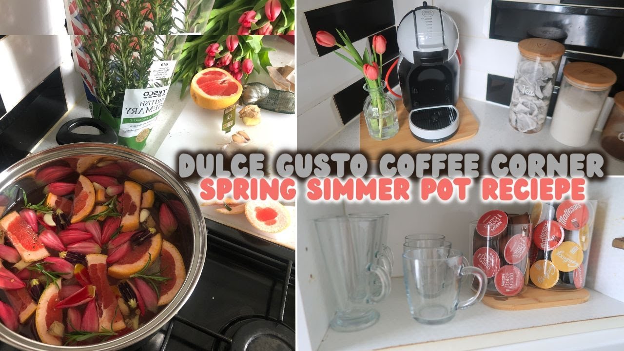 Spring Simmer Pot Recipe + Coffee Corner / Coffee Cupboard Set Up & Organise With Me | MyLifeAsAMum